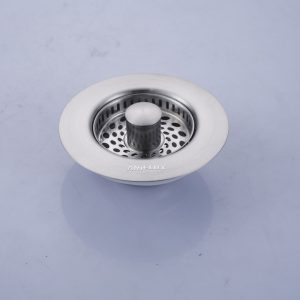 ANIFLUX Brushed Nickel Kitchen Sink Basket Strainer