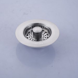 ANIFLUX Brushed Nickel Kitchen Sink Basket Strainer