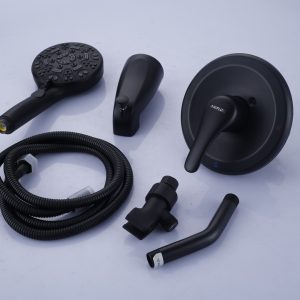ANIFLUX Matte Black Shower System Set with Handheld
