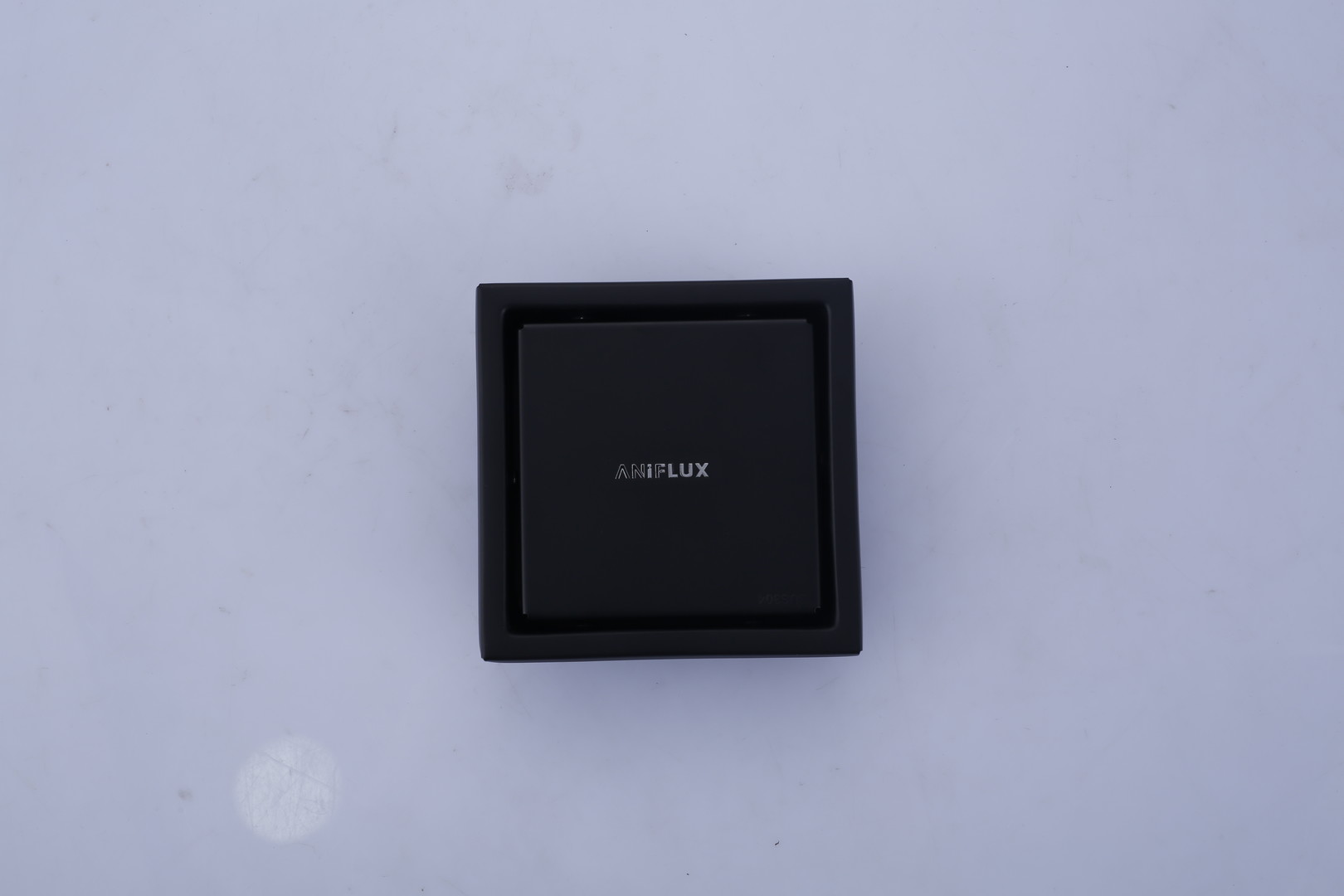 ANIFLUX Matte Black Square Shower Floor Drain