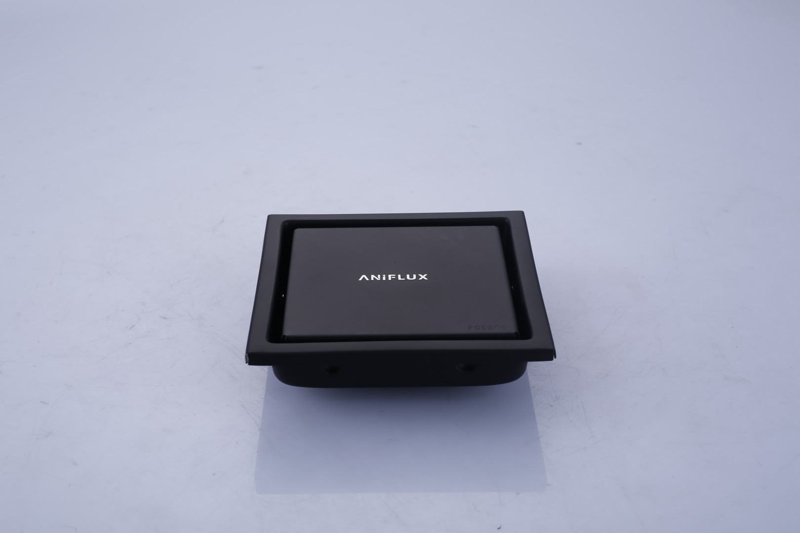 ANIFLUX Matte Black Square Shower Floor Drain