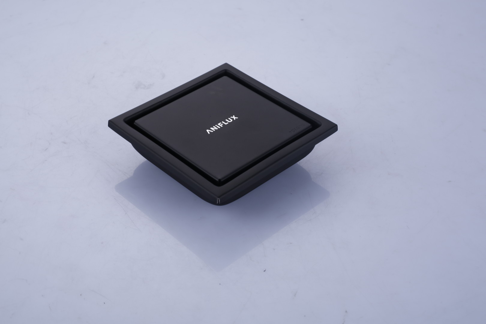 ANIFLUX Matte Black Square Shower Floor Drain