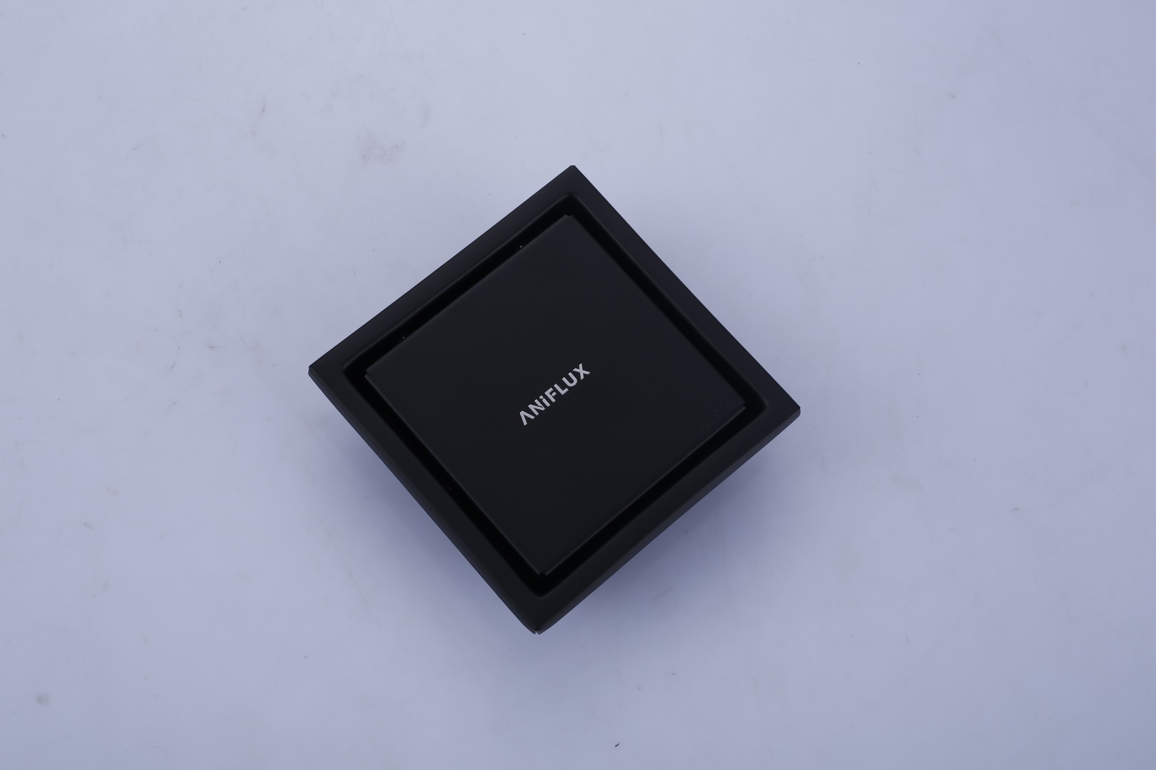 ANIFLUX Matte Black Square Shower Floor Drain