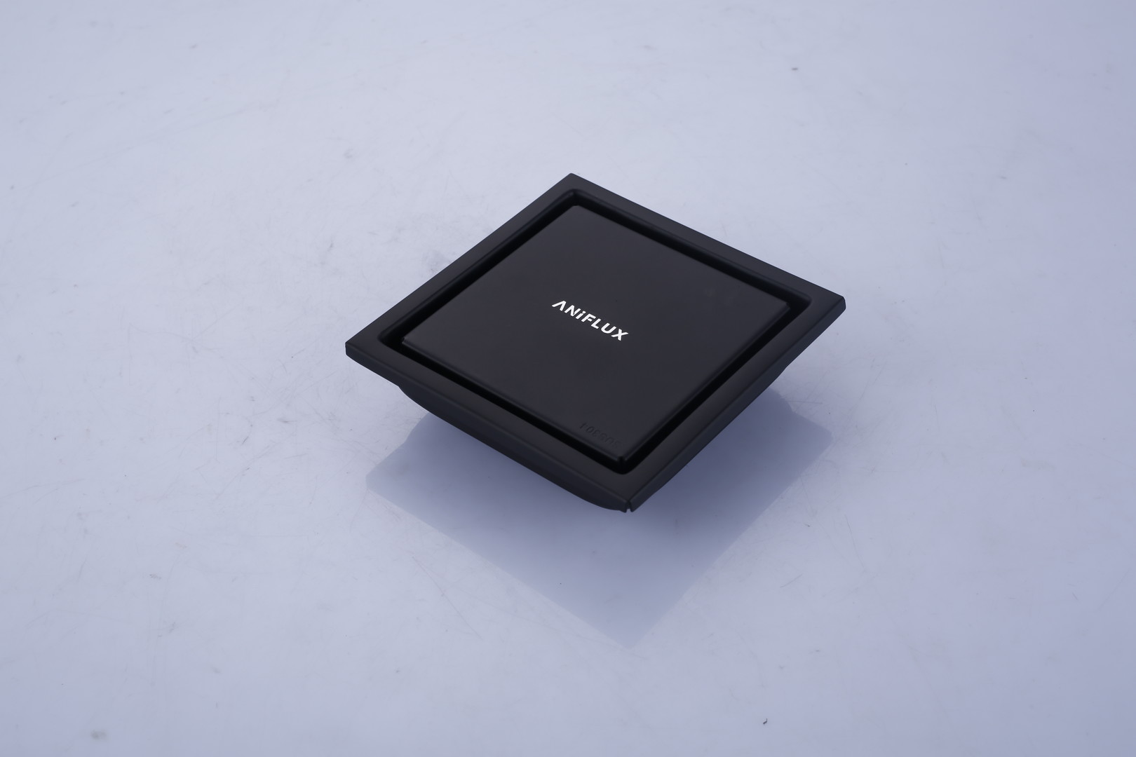 ANIFLUX Matte Black Square Shower Floor Drain