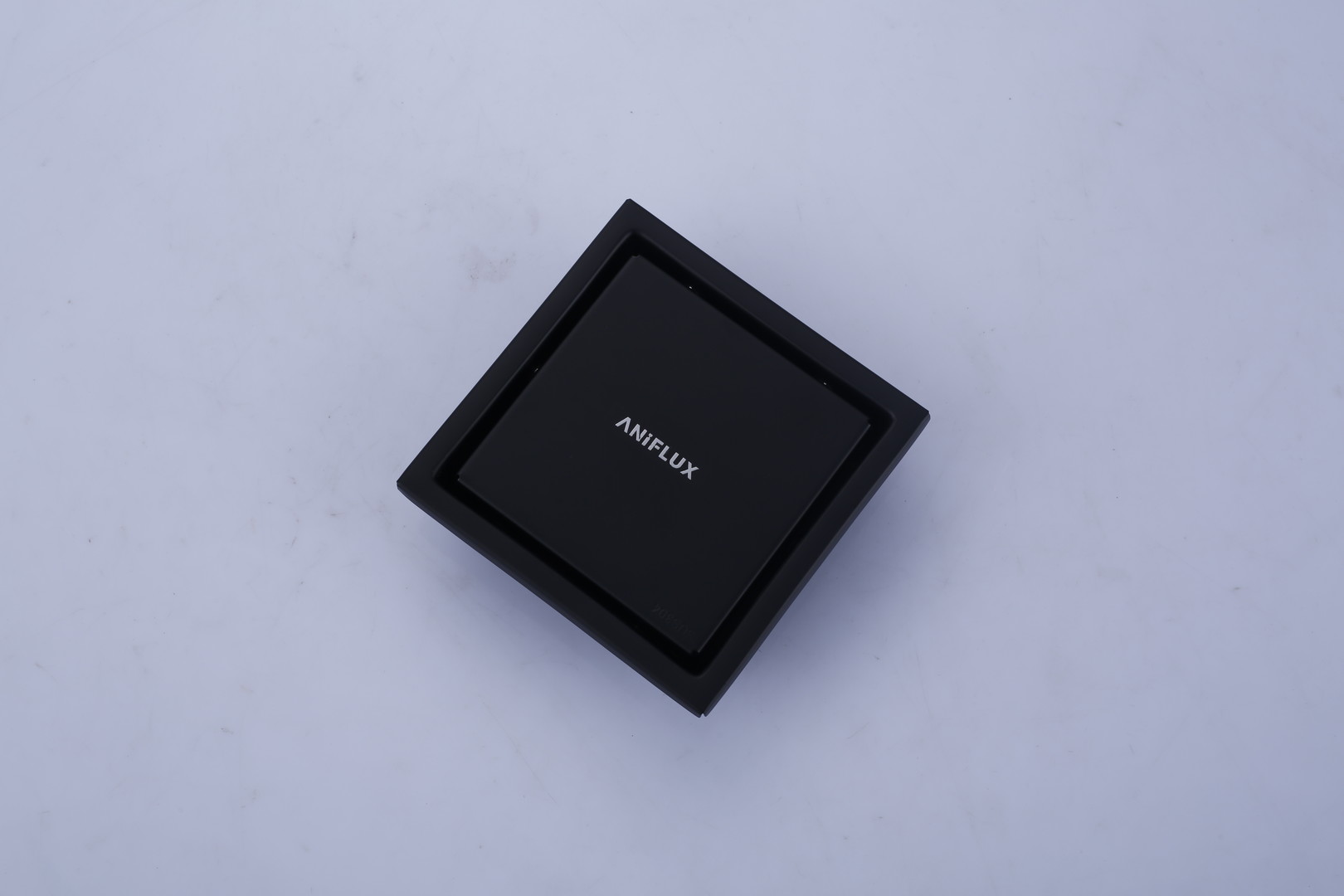 ANIFLUX Matte Black Square Shower Floor Drain