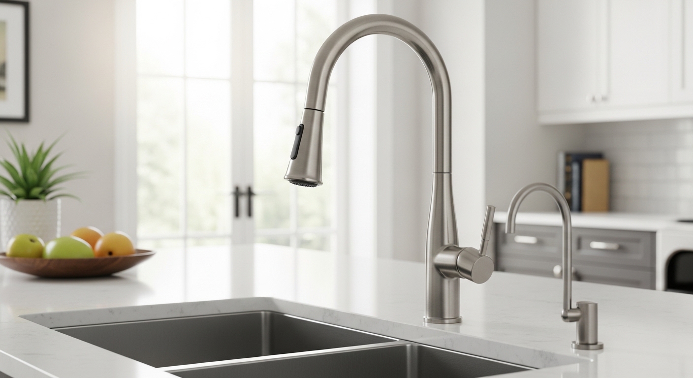 best high arc pull down kitchen faucet
